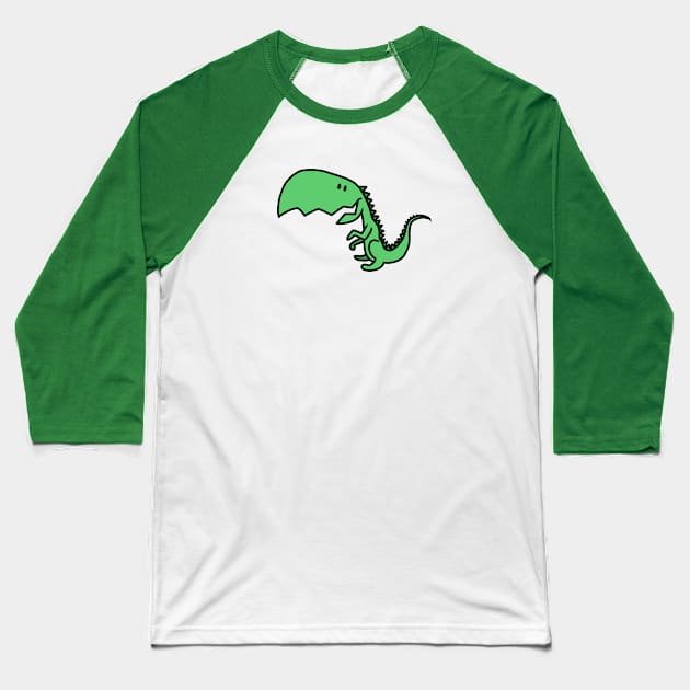 T Rex Baseball T-Shirt by brightredrocket